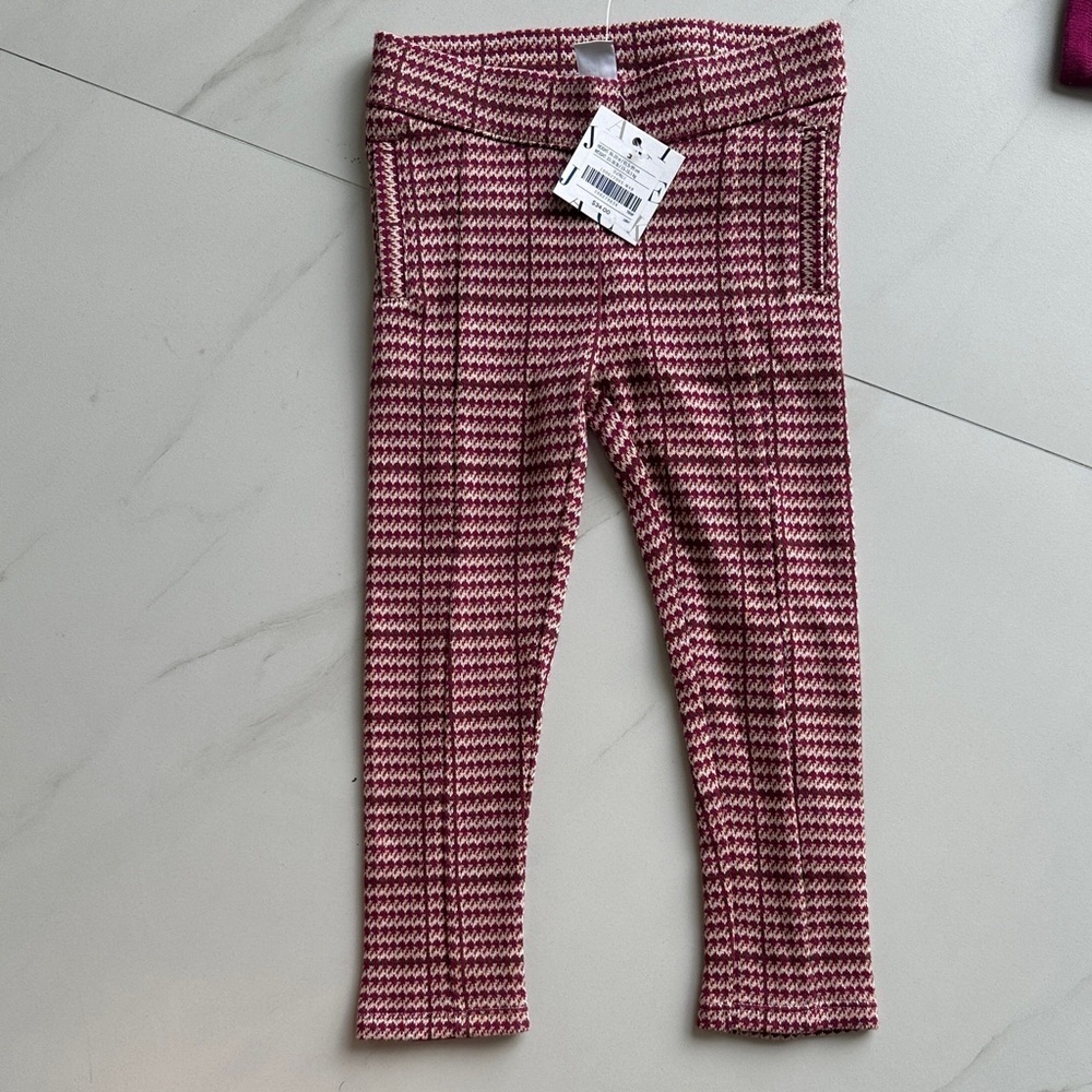 Janie and Jack Burgundy Kids Matching Set - Picture 4 of 5